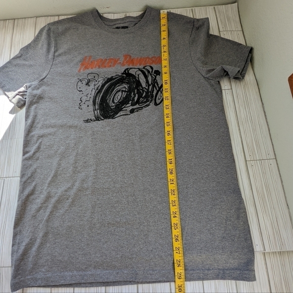 Harley Davidson Motorcycles Accelerate Cotton Jersey Tee in Gray Size Large - Picture 8 of 11